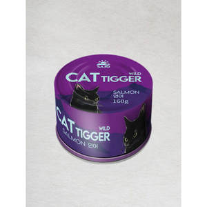 Sjo Cattiger Wild 160 g Salmon Pet Food - Product Image 1
