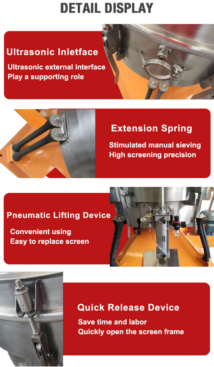 Gyratory Tumbler Screen Vibrating Sifter Pvc Sieving Equipment