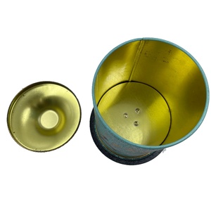Boîte en fer blanc ronde personnalisée pour emballage, boîte en métal pour musique / boîte en fer blanc pour emballage cadeau - Product Image 4