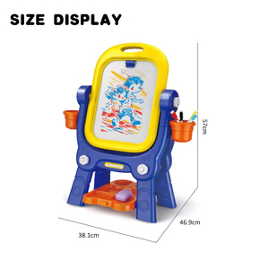 Papan gambar <span class=keywords><strong>2</strong></span> in 1 3d anak-anak, papan gambar stereoskopik membawa kursi mainan permainan pendidikan papan lukis anak - Product Image 4