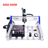 Routeur CNC LY 6060, équipement de perçage et de fraisage, série SYC, machine de gravure, table de travail MDF en option, 3 axes, 4 axes, 800W, 1500W