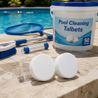 Tablettes nettoyantes stabilisées pour piscine E20261009 pour prévenir la dégradation UV