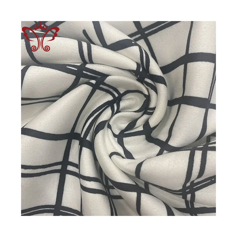 Textiles Print Other Fabric China Roll Packing Customized Color Double Faluminum Alloych Polyester Knitting Scuba Suede Knitted