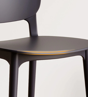 Chaises de maquillage empilables en polypropylène de qualité supérieure, style nordique, pour usage commercial, chaises en PP, chaises de salle à manger en plastique pour restaurant