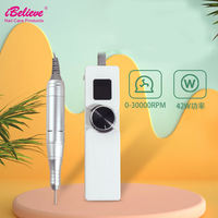 TP303 Mini lime électrique rechargeable sans fil Perceuse à ongles professionnelle et forte avec écran LCD