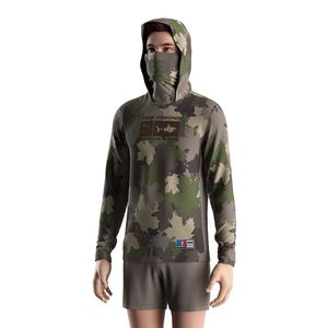 Camiseta de Pesca Ecológica de Secado Rápido con Protección UV y Capucha con Cubierta Facial - Product Image 5