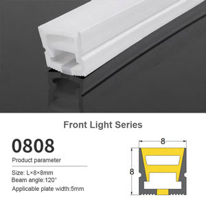 Tube néon flexible en silicone étanche IP65 LEDEAST <span class=keywords><strong>FLS</strong></span> 20*20mm, bande lumineuse LED pour extérieur, décoration paysagère avant, lampe - Product Image 1