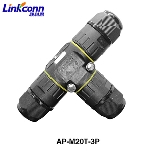 Conector Impermeable para Exteriores IP68 de 2/3/4/5/6 Pines, Cable de Conexión de Alimentación, Bloque de Terminales Eléctrico e Iluminación PA66 AP-M30T-3P - Product Image 4