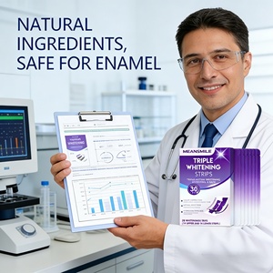 <span class=keywords><strong>Bandes</strong></span> <span class=keywords><strong>blanchissantes</strong></span> triple action pour les <span class=keywords><strong>dents</strong></span>, 28 pièces (14 paires), sans fluorure ni alcool, couleur violette, correction des taches - Product Image 5