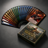 Jeu de cartes à collectionner sur le thème des Trois Royaumes, personnalisé et professionnel, cartes de jeu de qualité supérieure, écologiques, pour usage familial, OEM/ODM, papier haut de gamme