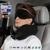 Oreiller de voyage ergonomique avec masque de sommeil 360 °   Support pour voiture/avion/voyages longue distance