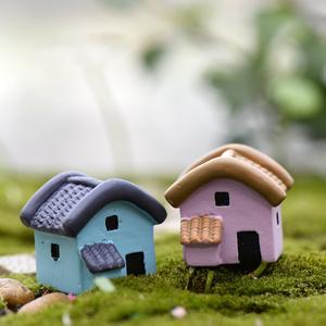 Dessin animé maison Micro paysage MIni jardin décoration Miniature bricolage ornements Sandplay - Product Image 1