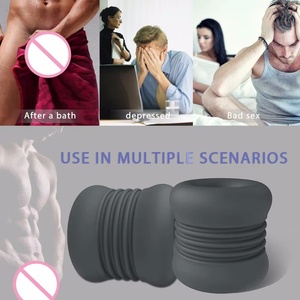 Masturbateur Masculin Portable en TPE, Tasse à Double Canal <span class=keywords><strong>pour</strong></span> Sucement du Gland, Jouet Sexuel <span class=keywords><strong>pour</strong></span> Hommes, Retarder l'Éjaculation, <span class=keywords><strong>Massage</strong></span> du Pénis - Product Image 4