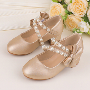 Scarpe da <span class=keywords><strong>ballerina</strong></span> con tacco a blocco per bambine, all'ingrosso direttamente dalla fabbrica OEM, ideali per matrimoni e feste, prezzo all'ingrosso. - Product Image 2