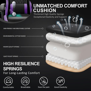 Échantillon gratuit de chaises de jeu à led de massage de marque privée <span class=keywords><strong>Recaro</strong></span> Amg, accoudoir à pieds en acier rose, chaises de jeu pour femmes - Product Image 4