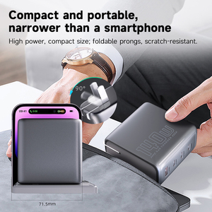 140W GaN <strong>Charger</strong> Type-<strong>C</strong> Laptop <strong>Charger</strong> 3 <strong>USB</strong> <strong>C</strong> 1 <strong>USB</strong> a Power Adapter US UK EU <strong>Plug</strong> with AI Smart Display for Phone Tablet - Product Image 4
