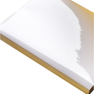 Papel adhesivo recubierto fundido 70*100, hoja de papel Adhes semibrillante, papel adhesivo cromado autoadhesivo de doble capa, papel adhesivo para arte - Product Image 2
