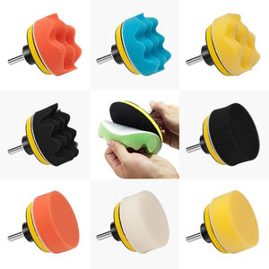 Anpassbares Poliers chwamm kissen 6 Zoll Vel Cro Größe Schnell entfernen Kratzer Auto polier pad mit Schutzs chicht - Product Image 5