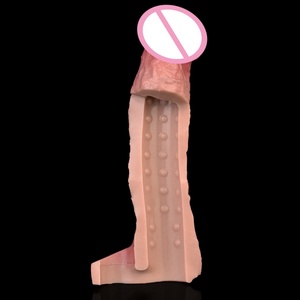 ORALSX Extensor de Pene Vibrador de 9 Pulgadas, Funda para Pene Vibrante, Condón Reutilizable, Juguetes Sexuales, Funda para Pene para Hombres - Product Image 6