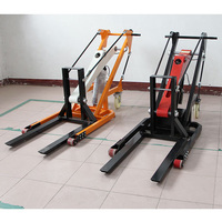 Nouvelle mini-grue hydraulique de levage pour camion, transpalette électrique portatif, chariot élévateur à fourche, chariot de levage robuste, table élévatrice