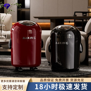 A&King Waste <b>Bin</b> Cylindrical With Lid Indoor Use <b>Large</b> Capacity - Product Image 5