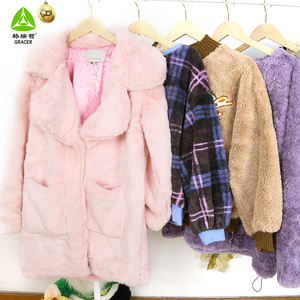 Winter <strong>Women'S</strong> <strong>Parkas</strong> <strong>Coats</strong> Hooded Fur Collar Thrift Store <strong>Uk</strong> Gracer Second Hand Bale Clothes - Product Image 2