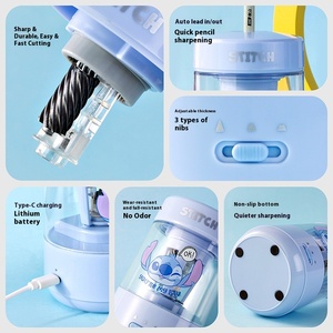 Para sacapuntas eléctrico automático con grosor ajustable para estudiantes de primaria y secundaria - Product Image 4