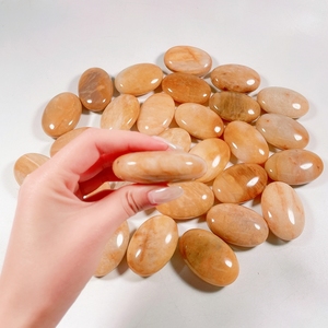 Batu Pijat Terapi Ukiran Tangan Giok Kuning Murni Huiying, Produk Kecantikan & Perawatan Pribadi - Product Image 3