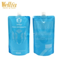 Sac d'emballage liquide en plastique transparent réutilisable à impression personnalisée 2L emballage de détergent de savon 3l 5l pochette à bec verseur debout avec buse Doypack