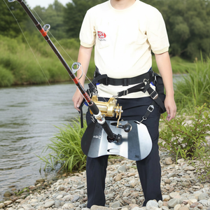 Gilet de pêche pliable ultraléger 3+7, ceinture de taille, harnais d'épaule réglable, porte-canne, noir, bleu, bordure, kit de pêche à la <span class=keywords><strong>carpe</strong></span> - Product Image 4