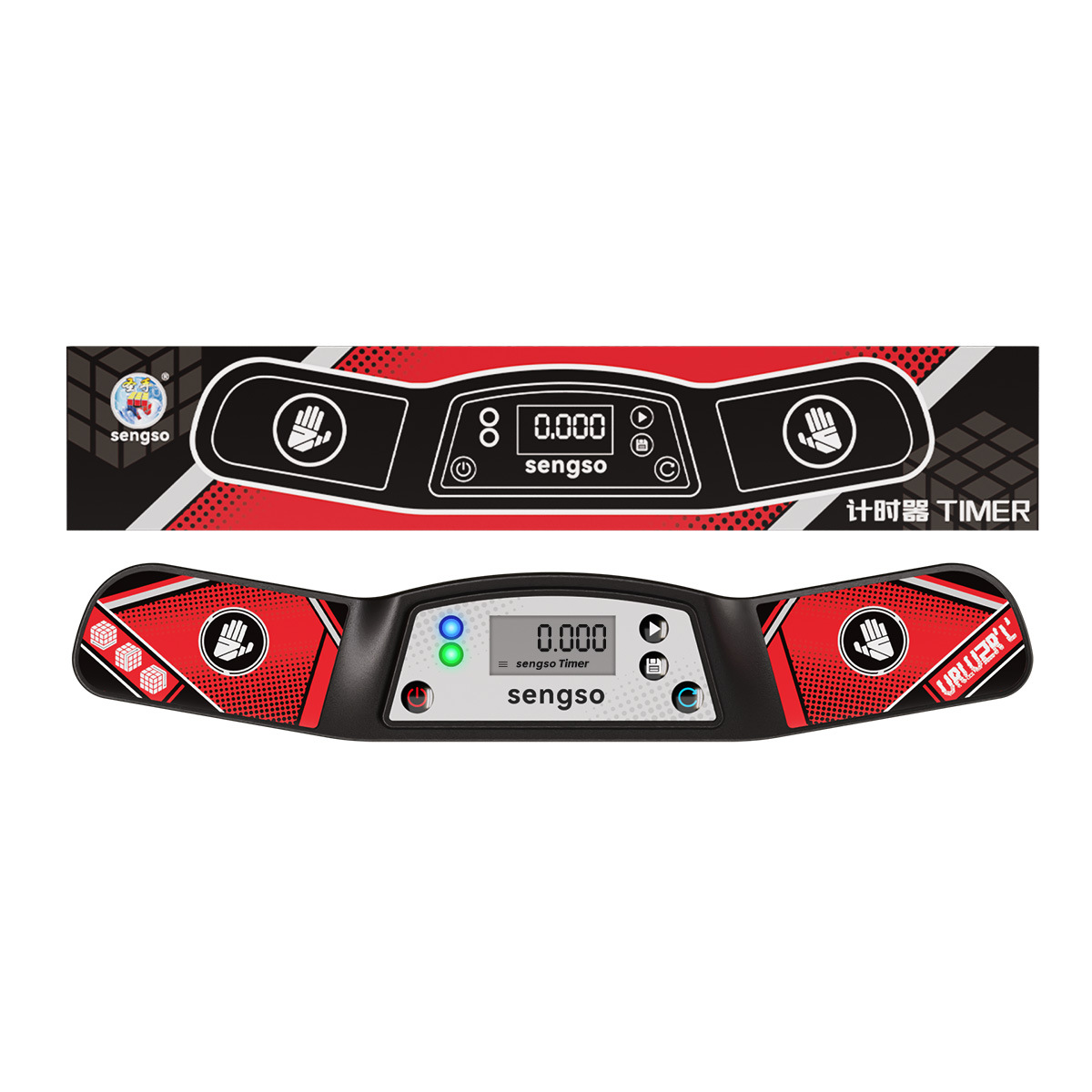 Temporizador de mano Saint v2 (rojo)