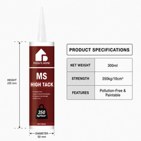 Scellant polymère haute résistance MS à haute adhérence 300 ml, adhésif de construction imperméable, colle liquide à séchage rapide pour carrelage, bois, métal