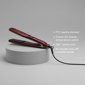 Professional Smoothness Fast Steamer Flat <strong>Iron</strong> <strong>5</strong> Level Led Display Advanced Explosive Steam Hair Straightener - Product Image 1