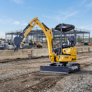 Miniexcavadora de orugas versátil de 1.9 toneladas XE19U con capacidad de cazo de 0.04m y tuberías auxiliares para accesorios de martillo hidráulico y barrena - Product Image 1