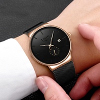 LIGE LG9969 Montre Simple Ultra-Mince Marque Tendance Homme Usine Luxe Étanche Sport Horloge Poignet Quartz Avec Boîte