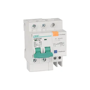 CSQ 10 16 20 25 32 40A elcb rccb low voltage operated double 2 pole mini earth leakage circuit breaker 63A 2P 3P 4P RCD ELCB