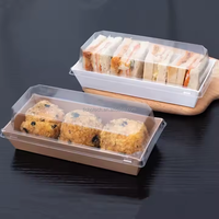 Conteneur en carton jetable pour gâteau soufflé, takoyaki, résistant à l'huile et à l'eau, couvercle en papier artisanal, personnalisable, marque TIANCHOU
