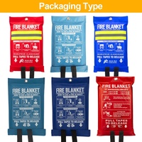 Couverture anti-feu HuaRui pour la maison, la cuisine, le four et la protection, extincteur d'urgence ignifuge, couverture anti-feu en fibre de verre