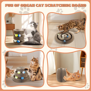 Nobleza ของเล่นรูปสะพานโค้งมหัศจรรย์ของเล่นรูปแมวที่ขูดขีดแบบโต้ตอบเป็นมิตรกับสิ่งแวดล้อมของเล่นรูประฆังที่ได้แรงบันดาลใจจากธีมภาพเคลื่อนไหว - Product Image 6