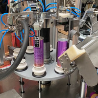 Machine rotative automatique de remplissage et de scellement de tubes en plastique souple pour couvercle anti-poussière en pâte de chocolat liquide visqueux pour boisson alimentaire