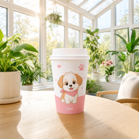 Tasse à café simple paroi, 12 oz, matériaux écologiques de qualité alimentaire, épaissie, personnalisable pour les clients, haute qualité