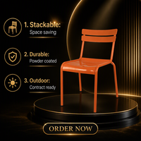Chaise d'extérieur en aluminium