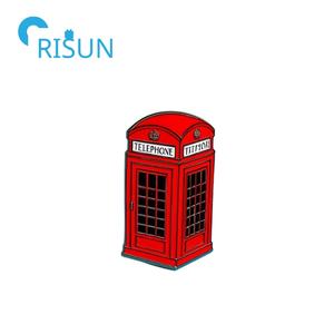Pin de caja de teléfono rojo esmaltado de Metal DE RECUERDO DE Londres británico, Pin de solapa de caja de <span class=keywords><strong>Correo</strong></span> Real de Londres personalizado, Pin de caja de correos personalizado - Product Image 5