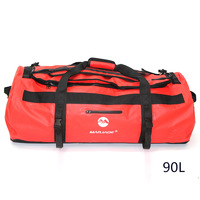 Sac de voyage étanche en PVC robuste de 30L, 60L, 90L, grande capacité, sac à dos étanche avec fermeture éclair pour moto, camping, kayak