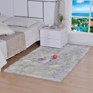 <span class=keywords><strong>Tapis</strong></span> de sol en velours à bulles en fausse fourrure de lapin doux et antidérapant pour salon, chambre à coucher, baie vitrée - Product Image 4