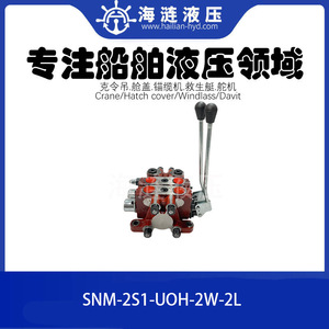 Vanne manuelle hydraulique Snm-2S1-Uoh-2W-2L multivoies pour systèmes hydrauliques marins - Product Image 1