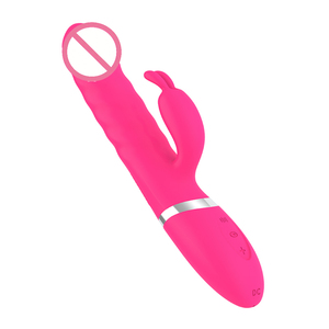 ไวเบรเตอร์กระตุ้นจุดจีรูปอวัยวะเพศชายแบบ<span class=keywords><strong>ขาย</strong></span>ดี พร้อมระบบทำความร้อนและยืดหยุ่นได้ ของเล่นสำเร็จความใคร่หญิงแบบสั่นสองจุด - Product Image 2