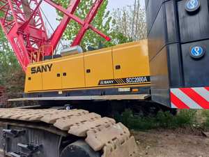 Moteur Weichai de haute qualité SANY SCC2000A 200 tonnes utilisé grue sur chenilles flèche en treillis - Product Image 5