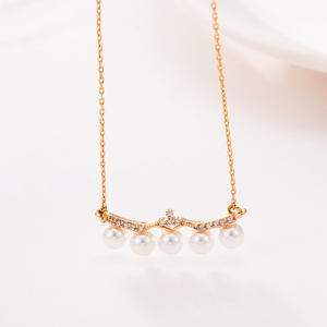 Joyería XUPING al Por Mayor Collar para Mujer con Colgante de Dije de Moda Chapado en Oro de 14K y 18K - Product Image 3