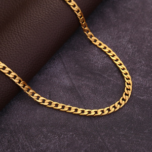 Collar de Cadena Cubana de 6mm con Perlas, Estilo Bohemio, Chapado en Oro de Imitación de 18K, 16-32 Pulgadas, Regalo de Boda - Product Image 4